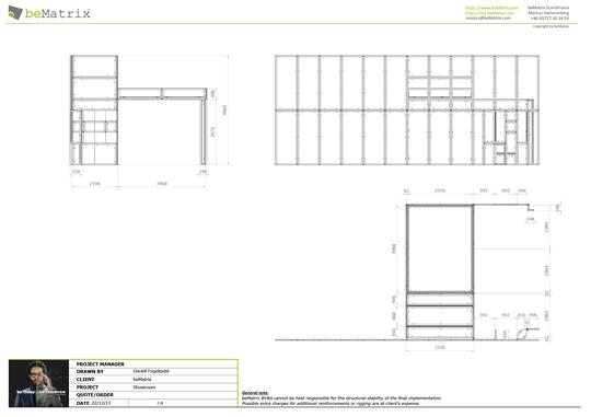 Showroom - Technical Drawing